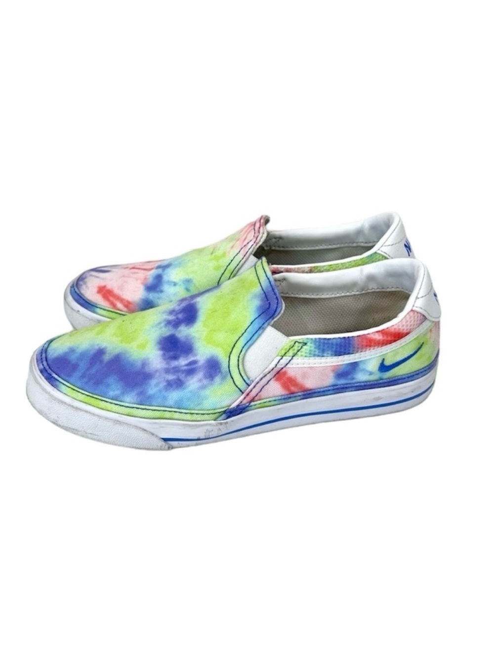 Nike Nike Court Legacy Print Boho Neon Tie Dye Slip On Loafer Chelsea Sneakers